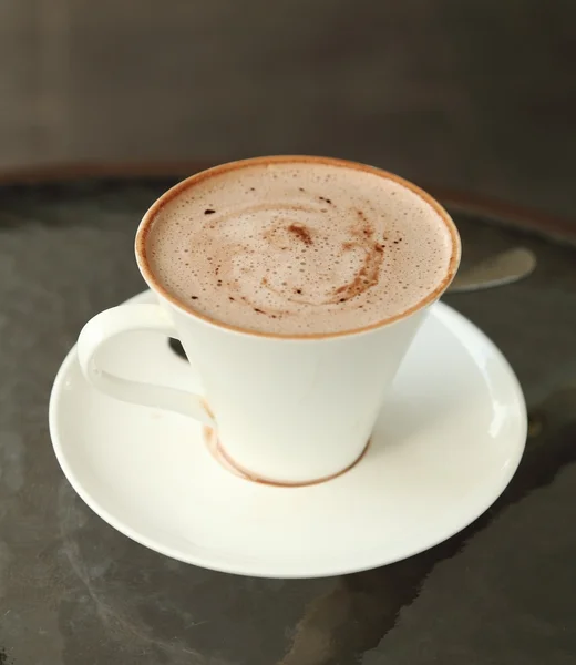 Kopje warme chocolademelk — Stockfoto