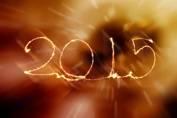 Happy New Year - 2015 sparkler — Stockfoto