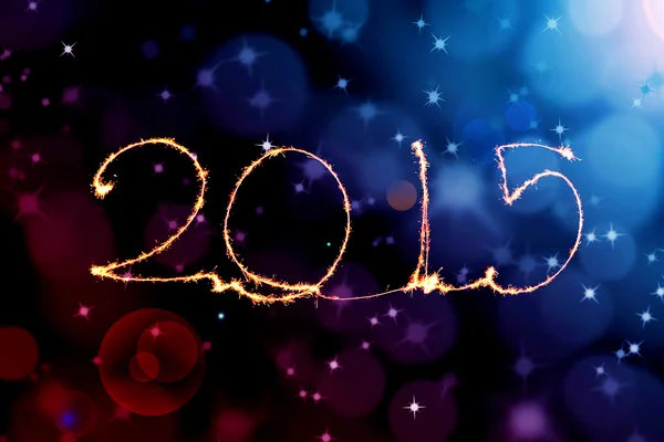 Gott nytt år - 2015 tomtebloss — Stockfoto