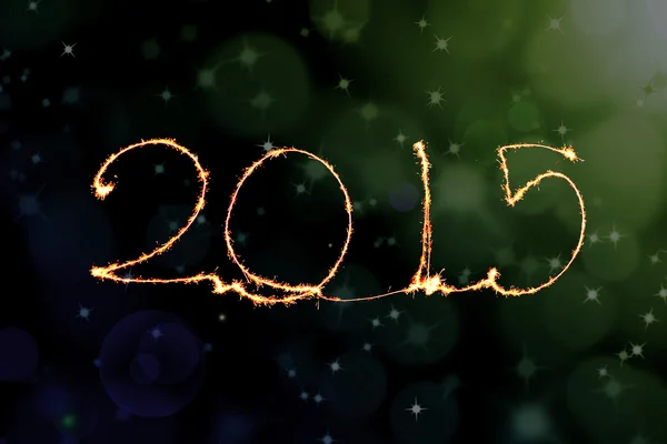 Happy New Year - 2015 sparkler — Stock Photo, Image