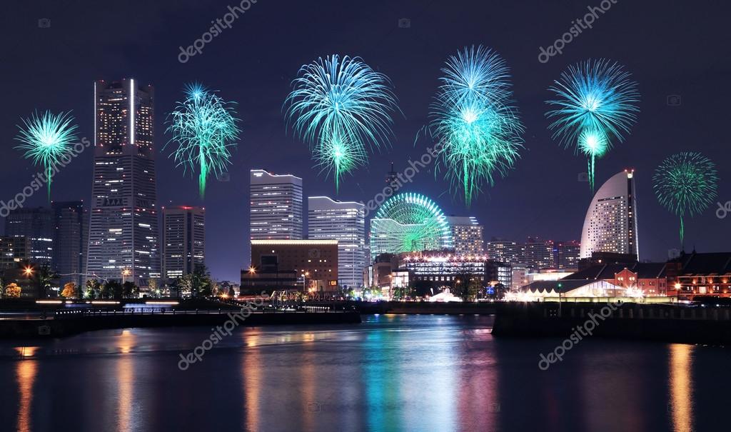 Fireworks Celebrating Over Marina Bay In Yokohama City Stock Photo Image By C Geargodz Fireworks Celebrating Over Marina Bay In Yokohama City Stock Photo Image By C Geargodz