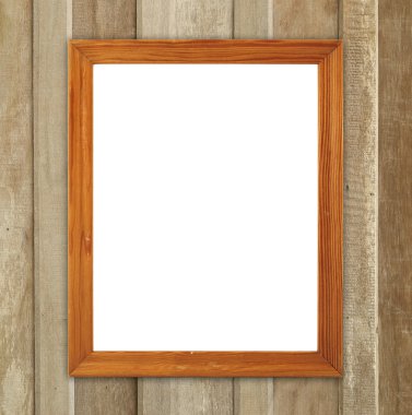 ahşap duvar boş ahşap çerçeve