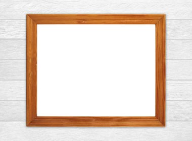 ahşap duvar boş ahşap çerçeve