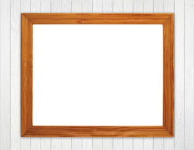 ahşap duvar boş ahşap çerçeve