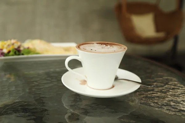 Kopje warme chocolademelk — Stockfoto