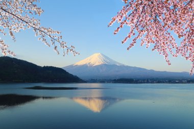 fuji Dağı, göl kawaguchiko görünümünden