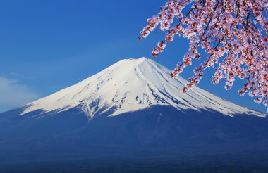 fuji Dağı, göl kawaguchiko görünümünden