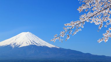 fuji Dağı, göl kawaguchiko görünümünden