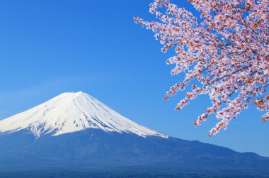 fuji Dağı, göl kawaguchiko görünümünden