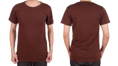 adam ayarla Boş beyaz t-shirt 