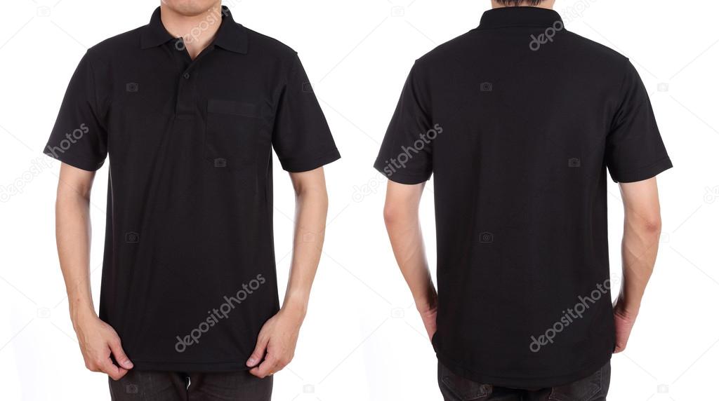 comerciante Maldito estropeado Camisa polo negra fotos de stock, imágenes de Camisa polo negra sin  royalties | Depositphotos