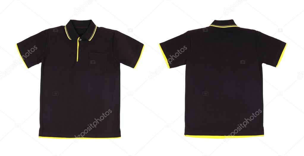 blank polo shirt set (front, back) 