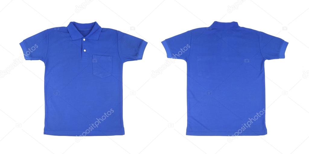 blank polo shirt set (front, back) 