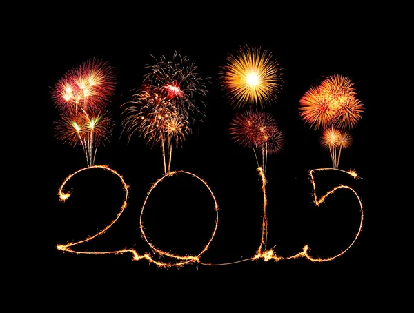 Happy New Year - 2015 sparkler — Stock Photo, Image