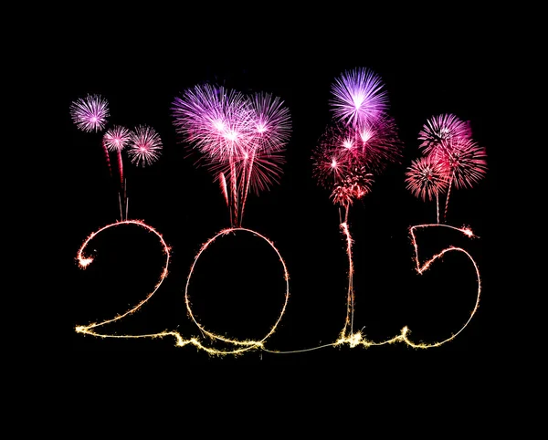 Mutlu yeni yıl - 2015 maytap — Stok fotoğraf