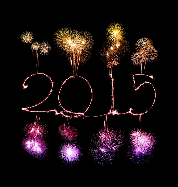 Happy New Year - 2015 sparkler — Stock Photo, Image