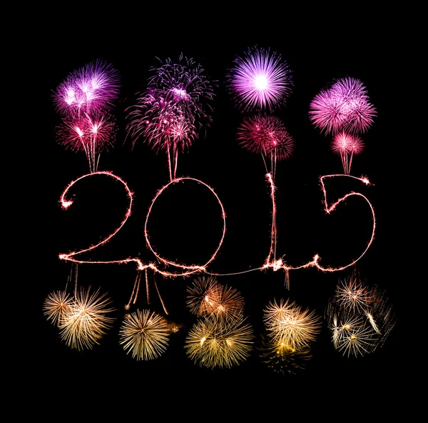 Happy New Year - 2015 sparkler — Stock Photo, Image