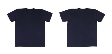 t-shirt şablonu (ön, arka ayarla) 