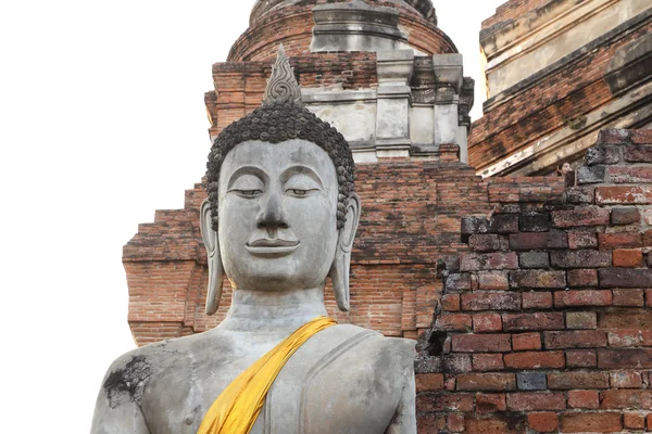 Buddha Status en Wat Yai Chaimongkol en Tailandia —  Fotos de Stock