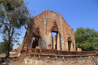 WAT Khudeedao, Ayutthaya bir Budist tapınağı harabe Merhaba