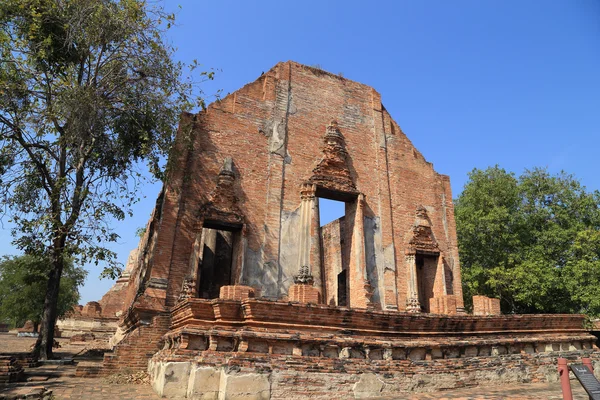 Wat Khudeedao, ruiny świątyni buddyjskiej w Ayutthaya Witam — Zdjęcie stockowe