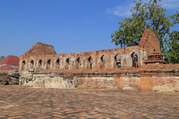 Wat Khudeedao, ruiny świątyni buddyjskiej w Ayutthaya Witam — Zdjęcie stockowe