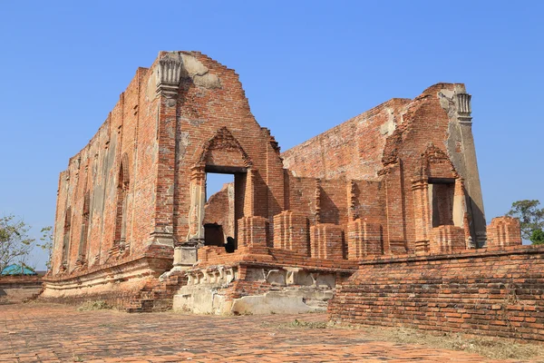 Wat Khudeedao, ruiny świątyni buddyjskiej w Ayutthaya Witam — Zdjęcie stockowe