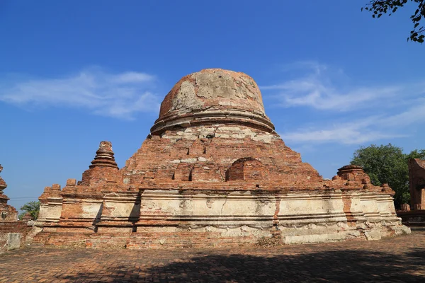 Wat Khudeedao, fördärva av ett buddhistiskt tempel i Ayutthaya Hej — Stockfoto