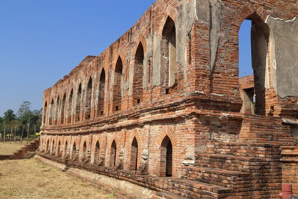 Wat Khudeedao, ruiny świątyni buddyjskiej w Ayutthaya Witam — Zdjęcie stockowe