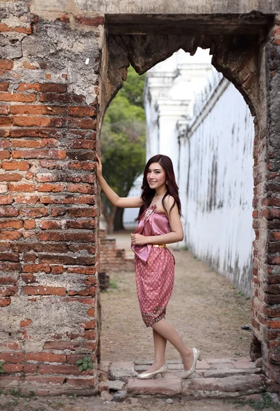 Female in Thai traditional dress — Stock Photo, Image