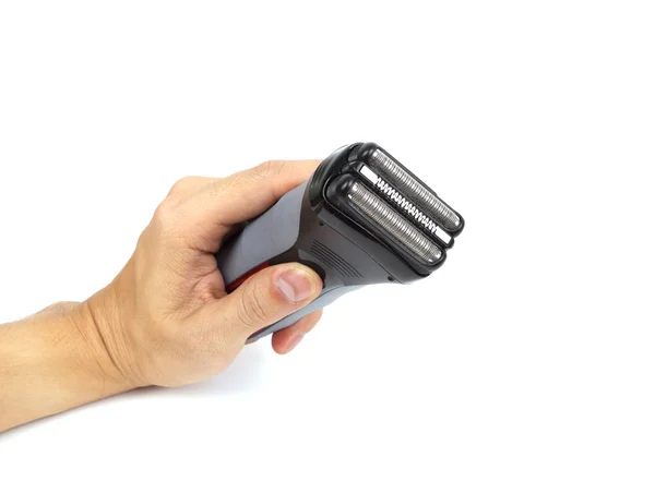 Hand mit elektrischem Rasierer — Stockfoto