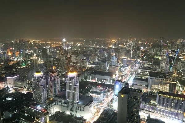 Bangkok city top view at night — Stock Photo, Image