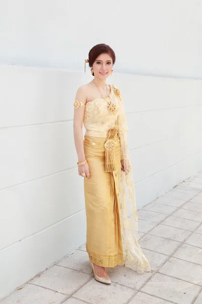 Woman with Thai dress — Stock Photo, Image