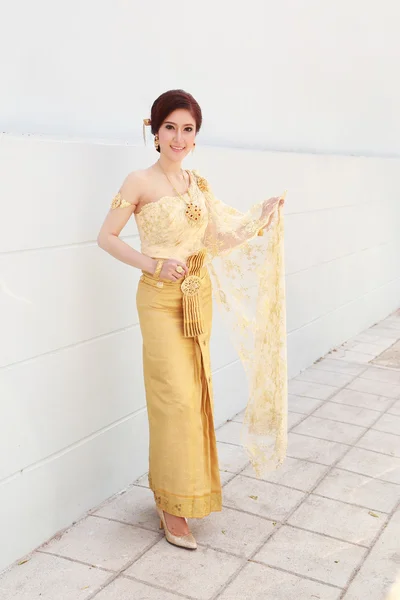 Woman with Thai dress — Stock Photo, Image