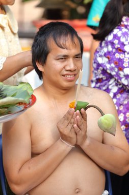 Male who will be monk cut hair for be Ordained