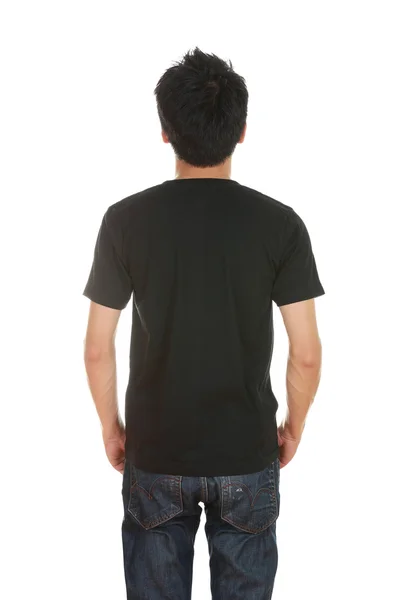 Adam boş t-shirt ile — Stok fotoğraf