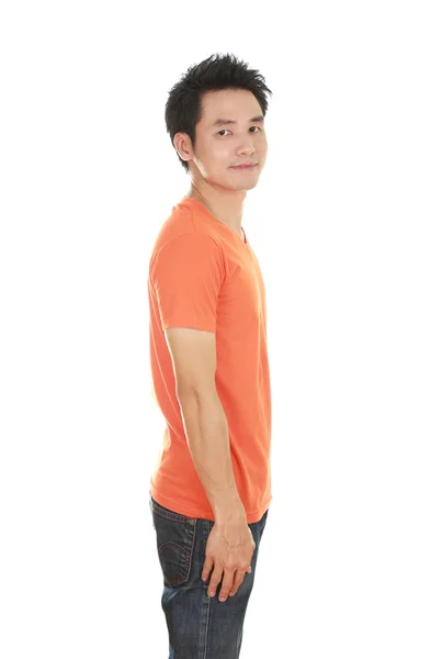 Homem com t-shirt (vista lateral ) — Fotografia de Stock