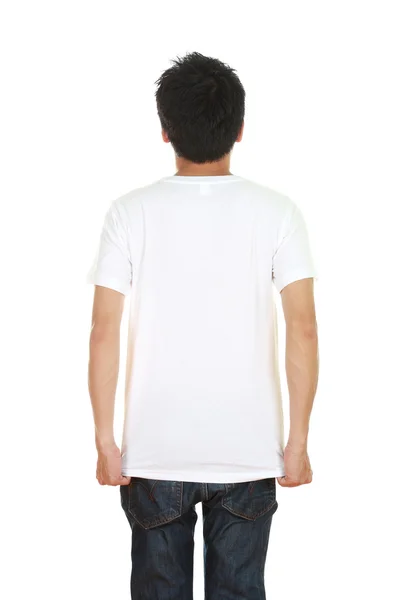 Mann mit leerem T-Shirt — Stockfoto