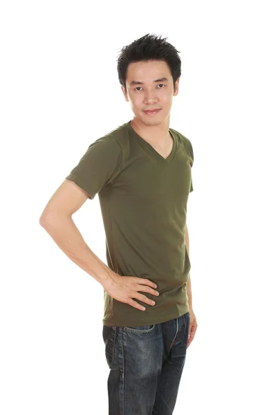 Man met t-shirt (zijaanzicht) — Stockfoto
