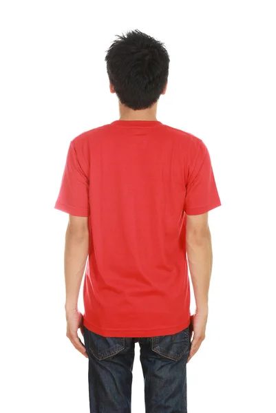 Adam boş t-shirt ile — Stok fotoğraf