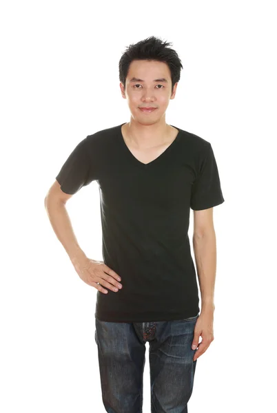 Man met lege t-shirt — Stockfoto