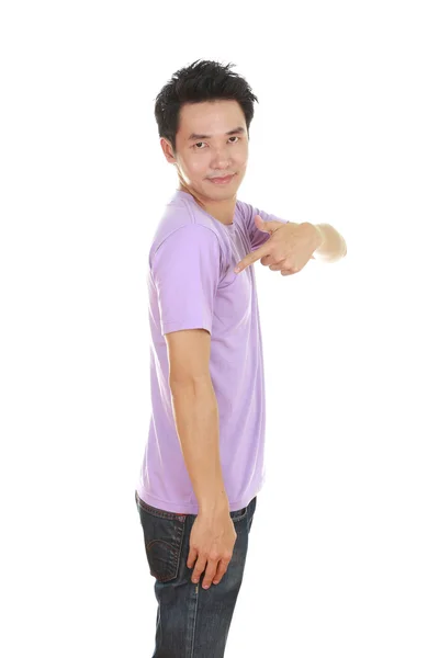 Man with t-shirt (side view) — Stock Photo, Image