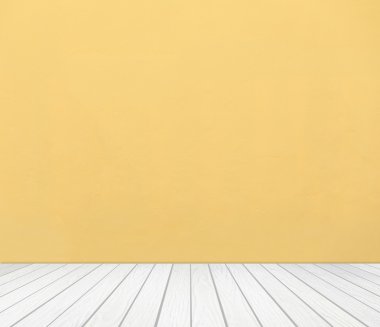 Oda iç renk duvar ve Beyaz ahşap zemin ile