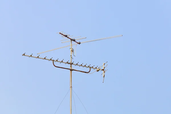 Luchtfoto digitale televisie radio-antenne — Stockfoto