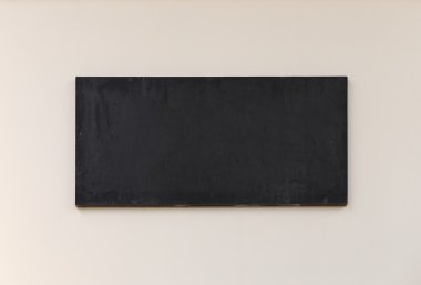 Çimento wal üzerinde siyah boş işareti