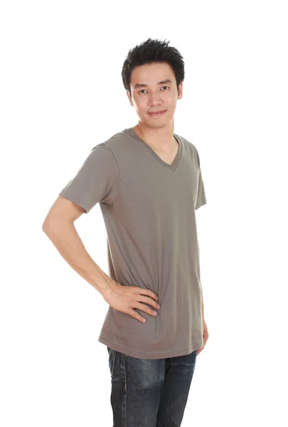 Uomo con t-shirt (vista laterale ) — Foto Stock