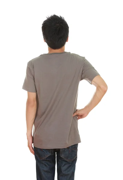 Man with blank t-shirt — Stock Photo, Image