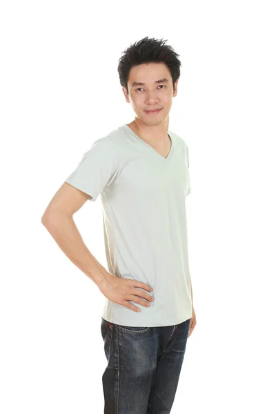 Uomo con t-shirt (vista laterale ) — Foto Stock