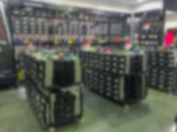 Blurred image of a shoe store — Stock Photo, Image