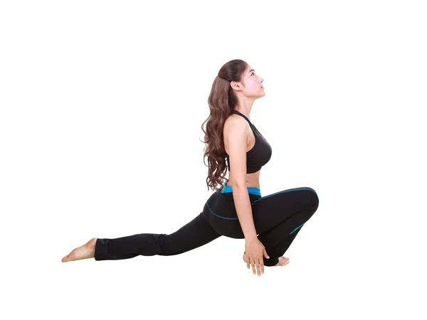 Young woman doing yoga exercise — Stock Photo, Image